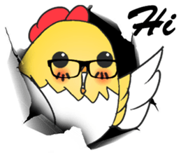 Rooster Annunciation sticker #10812245