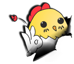 Rooster Annunciation sticker #10812249