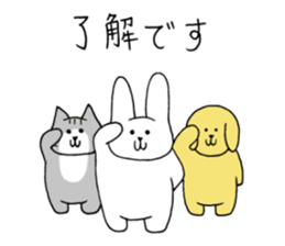 Cute funny animals sticker #10812296