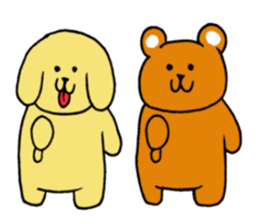 Cute funny animals sticker #10812299