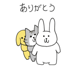 Cute funny animals sticker #10812300