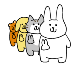 Cute funny animals sticker #10812308