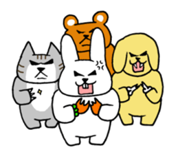 Cute funny animals sticker #10812309