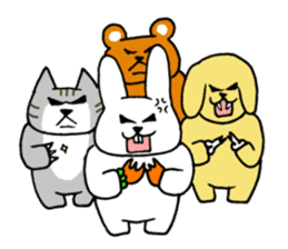 Cute funny animals sticker #10812309