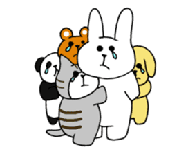 Cute funny animals sticker #10812310