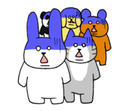 Cute funny animals sticker #10812313