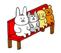 Cute funny animals sticker #10812321