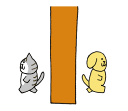 Cute funny animals sticker #10812325