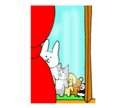 Cute funny animals sticker #10812328