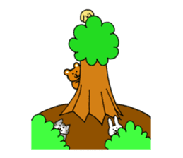 Cute funny animals sticker #10812330