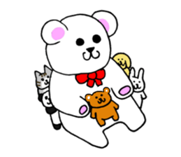 Cute funny animals sticker #10812332