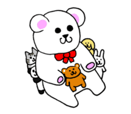 Cute funny animals sticker #10812332