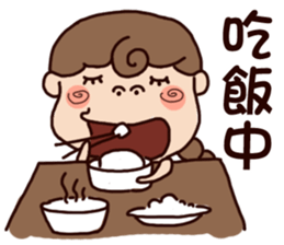 cute girl and dog 2 sticker #10812742