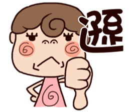 cute girl and dog 2 sticker #10812754