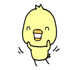 Chick of Naniwa2...Letter a bit sticker #10813553