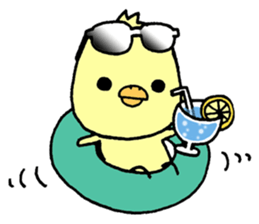 Chick of Naniwa2...Letter a bit sticker #10813569