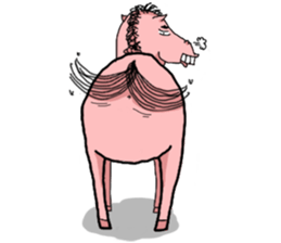 Rocky, the pink horse sticker #10814339
