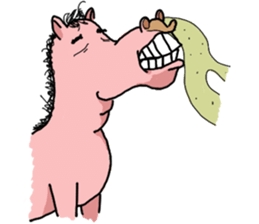 Rocky, the pink horse sticker #10814340