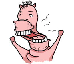 Rocky, the pink horse sticker #10814342