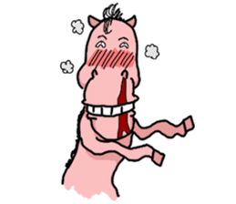 Rocky, the pink horse sticker #10814344