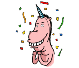 Rocky, the pink horse sticker #10814345