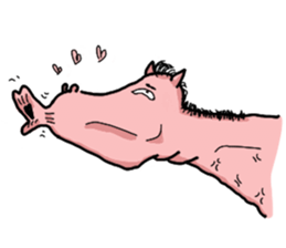 Rocky, the pink horse sticker #10814347