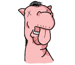 Rocky, the pink horse sticker #10814354