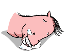 Rocky, the pink horse sticker #10814355