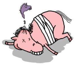 Rocky, the pink horse sticker #10814356