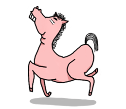 Rocky, the pink horse sticker #10814357