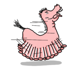 Rocky, the pink horse sticker #10814358