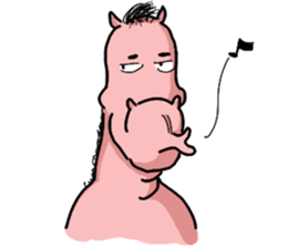 Rocky, the pink horse sticker #10814359