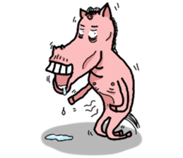 Rocky, the pink horse sticker #10814360
