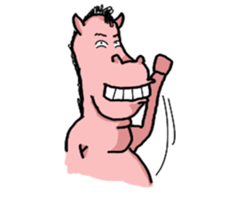 Rocky, the pink horse sticker #10814362