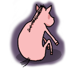 Rocky, the pink horse sticker #10814364