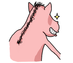 Rocky, the pink horse sticker #10814365