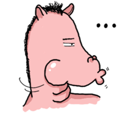 Rocky, the pink horse sticker #10814366