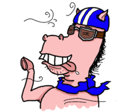 Rocky, the pink horse sticker #10814372