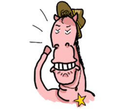 Rocky, the pink horse sticker #10814374