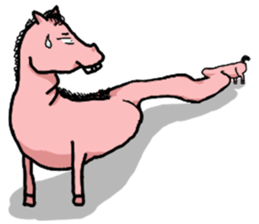 Rocky, the pink horse sticker #10814375