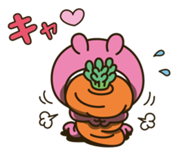 Lovely pink rabbit 2 [loose] sticker #10814828