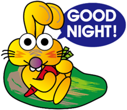 TWO TEETH RABBIT sticker #10815457