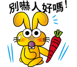 TWO TEETH RABBIT sticker #10815458