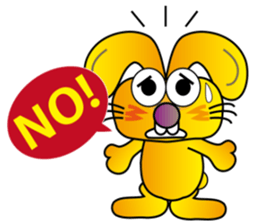 TWO TEETH RABBIT sticker #10815463