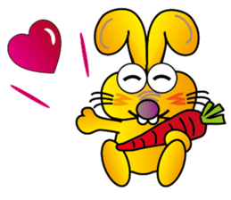 TWO TEETH RABBIT sticker #10815466