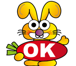 TWO TEETH RABBIT sticker #10815467