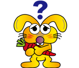 TWO TEETH RABBIT sticker #10815468