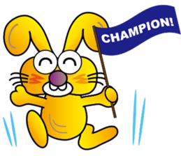 TWO TEETH RABBIT sticker #10815471