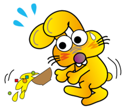 TWO TEETH RABBIT sticker #10815481