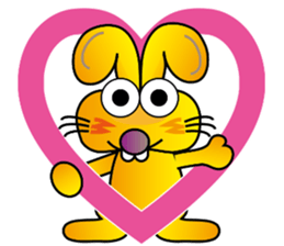 TWO TEETH RABBIT sticker #10815482